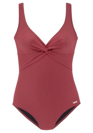 LASCANA Badeanzug mit Shaping-Einsatz vorn, eingearbeitete Softcups, mit Raffungen mehr Bis zu 55% Rabatt