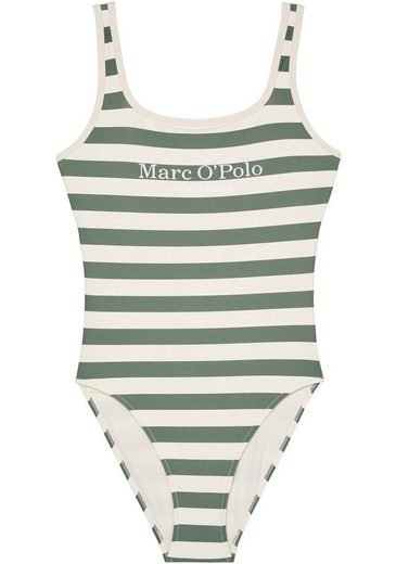 MARC O'POLO Badeanzug tiefer Rückenausschnitt, Logoschriftzug vorn mehr im Angebot