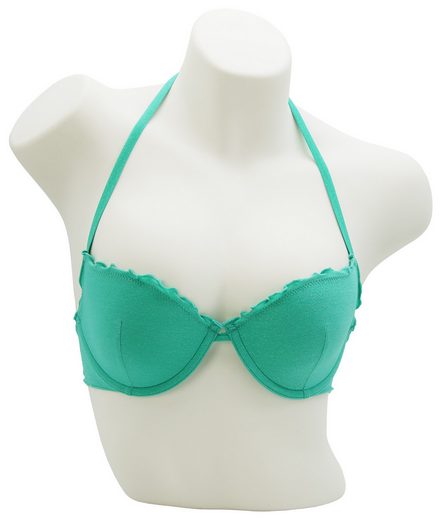 MISS BEACH Bügel-Bikini-Top Lurex leicht wattiert, Glitzer Bikini-Oberteil mehr Versandkostenfrei