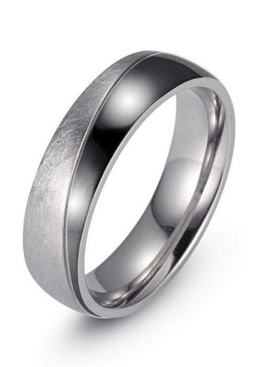 FIRETTI Trauring Schmuck Geschenk "LIEBE" mit Vertiefung, ca. 7,0mm breit mit Zirkonia (synth) mehr Letzte 3 Tage