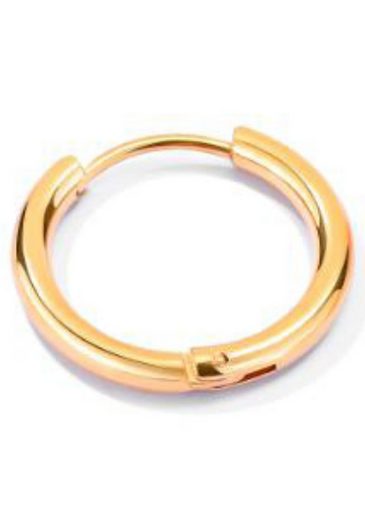FIRETTI Single-Creole Schmuck Geschenk Ohrschmuck einzeln Classic mehr Nur noch ein Tag übrig