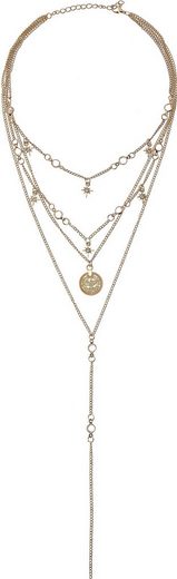 LASCANA Kette mit Anhänger mehrreihiges Kettenset, Halskette, Halsschmuck, lange Kette mehr
