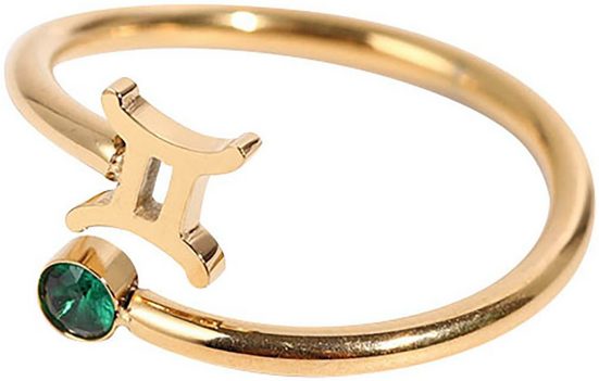 FIRETTI Fingerring Schmuck Geschenk Damenring Sternzeichen Made in Germany - mit Zirkonia (synth) mehr Rabatte dieses Monats