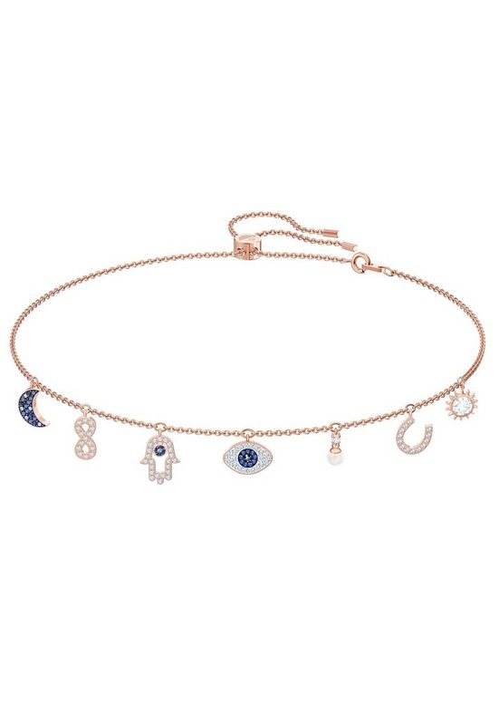 SWAROVSKI Kette mit Anhänger Symbolic, mehrfarbig, Rosé vergoldet, 5497664 mit Swarovski® Kristall - mit Swarovski® Perle mehr Schlussverkauf