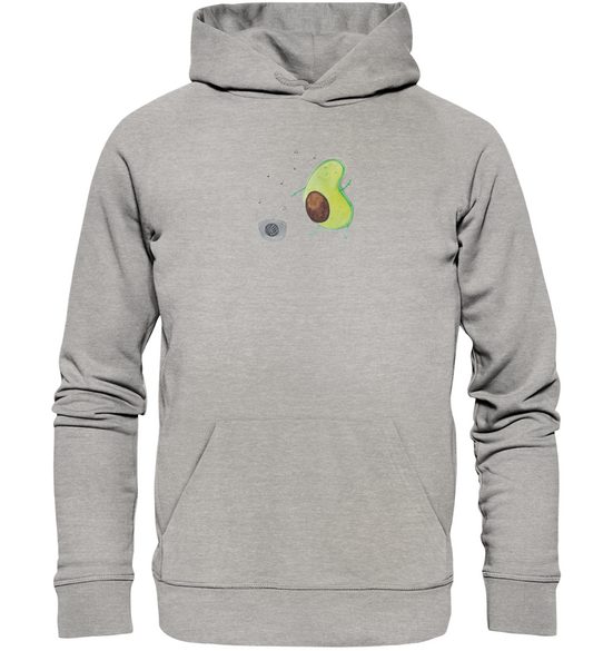 MR. & MRS. PANDA Hoodie Größe XXL Avocado Tanzen - Heather Grey - Geschenk, Veggie, Gesund, F (1-tlg) Besonders weich mehr