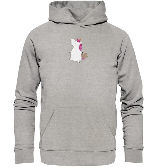 MR. & MRS. PANDA Hoodie Größe XL Einhorn Koffer - Heather Grey - Geschenk, Männer Kapuzenpull (1-tlg) Weich & Bequem mehr