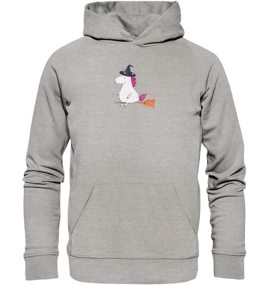 MR. & MRS. PANDA Hoodie Größe XS Einhorn Hexe - Heather Grey - Geschenk, Einhörner, Hoodie, F (1-tlg) Besonders weich mehr