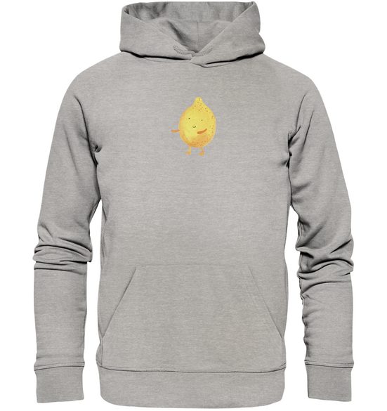 MR. & MRS. PANDA Hoodie Größe S Beste Freunde Zitrone - Heather Grey - Geschenk, Öko-Hoodie (1-tlg) Stylisch & Komfortabel mehr