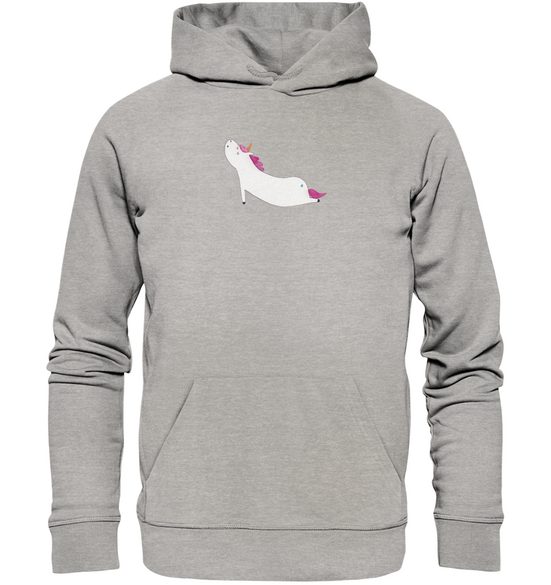 MR. & MRS. PANDA Hoodie Größe XXL Einhorn Yoga - Heather Grey - Geschenk, Öko-Hoodie, Hoodie (1-tlg) Besonders weich mehr