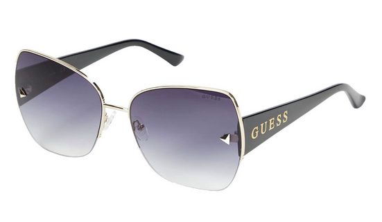 GUESS Sonnenbrille Sonnenbrille Eyewear Brille Glasses Mit Soft Tasche Etui UVA & UVB Sichtbares Logo, modern und schick mehr