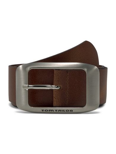 TOM TAILOR Ledergürtel TTAMY 4 cm breiter Damengürtel, Jeans und Casual mehr Fabrikladen