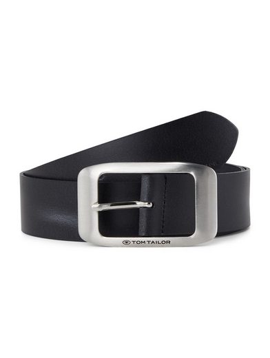TOM TAILOR Ledergürtel TTAMY 4 cm breiter Damengürtel, Jeans und Casual mehr Fabrikladen