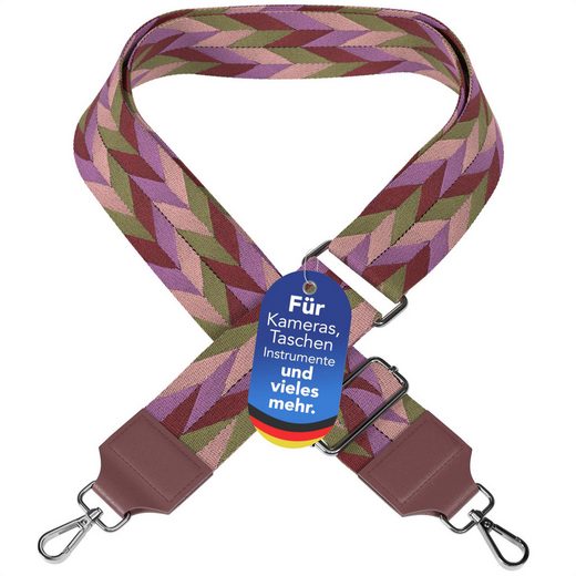 EAZY CASE Schulterriemen Schultergurte für Taschen gemustert Wechselband Taschenriemen Festivalbag verstellbar universal Violett mehr