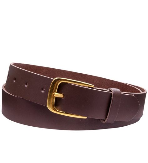 COLOGNEBELT Ledergürtel C16-SL Schlicht dennoch modern mit Dornschließe, MADE IN GERMANY mehr Lagerräumung