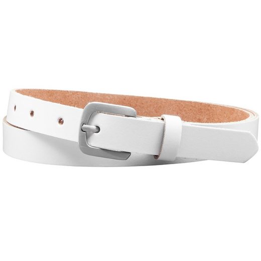 COLOGNEBELT Ledergürtel A5-SL Echt Leder Gürtel 2 cm Breit in Schwarz mit stilvoller Gürtelschließe, leger und modern mehr Kostenloser Versand international