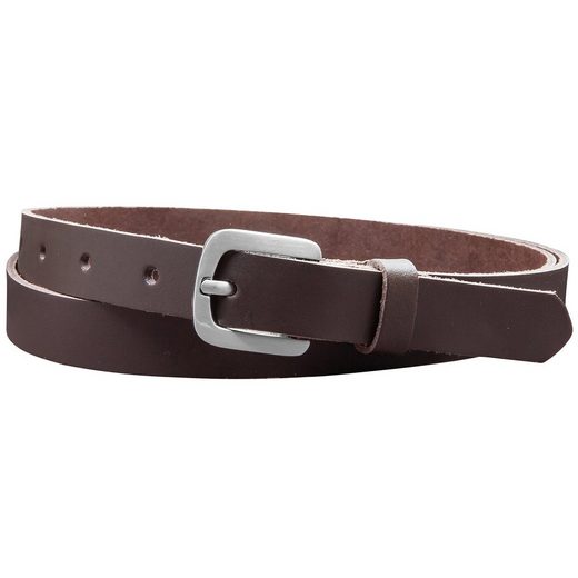 COLOGNEBELT Ledergürtel A5-SL Echt Leder Gürtel 2 cm Breit in Schwarz mit stilvoller Gürtelschließe, leger und modern mehr Speichern exportieren