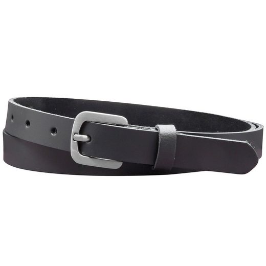 COLOGNEBELT Ledergürtel A5-SL Echt Leder Gürtel 2 cm Breit in Schwarz mit stilvoller Gürtelschließe, leger und modern mehr Speichern exportieren