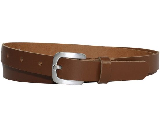 COLOGNEBELT Ledergürtel A5-SL Echt Leder Gürtel 2 cm Breit in Schwarz mit stilvoller Gürtelschließe, leger und modern mehr Speichern exportieren