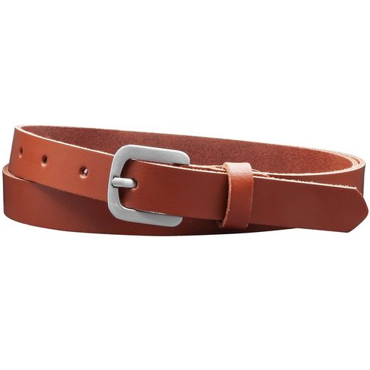 COLOGNEBELT Ledergürtel A5-SL Echt Leder Gürtel 2 cm Breit in Schwarz mit stilvoller Gürtelschließe, leger und modern mehr zollfrei