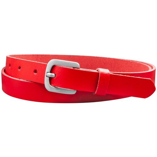COLOGNEBELT Ledergürtel A5-SL Echt Leder Gürtel 2 cm Breit in Schwarz mit stilvoller Gürtelschließe, leger und modern mehr zollfrei