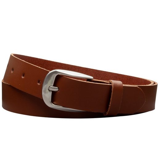 COLOGNEBELT Ledergürtel C2-SL Schlicht dennoch modern mit Dornschließe, MADE IN GERMANY mehr Auslauf