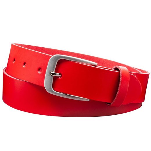 COLOGNEBELT Ledergürtel D28-SL Schlicht dennoch modern mit Dornschließe, MADE IN GERMANY mehr Fabrikpreis