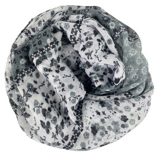 TASCHEN4LIFE Loop leichter Damen Loop Schal mit Streublümchen, vintage & modern mehr