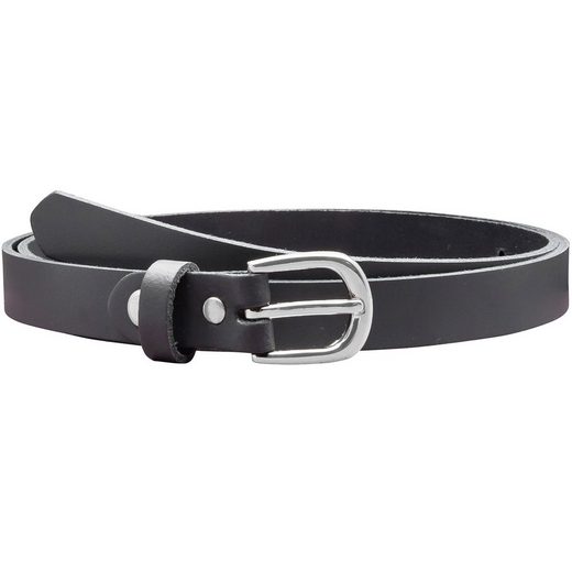 COLOGNEBELT Ledergürtel A8-SL Ledergürtel in Rot - 2 cm Breit - mit silberner abgerundeter Gürtelschließe - modern, leger, klassisch mehr Exklusive Angebote