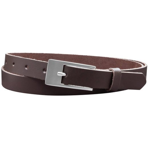 COLOGNEBELT Ledergürtel A4-SL 2 cm breiter Gürtel echt Leder in Cognac mit stilvoller Gürtelschließe, leger und modern mehr Kauf eins, bekomm eins gratis