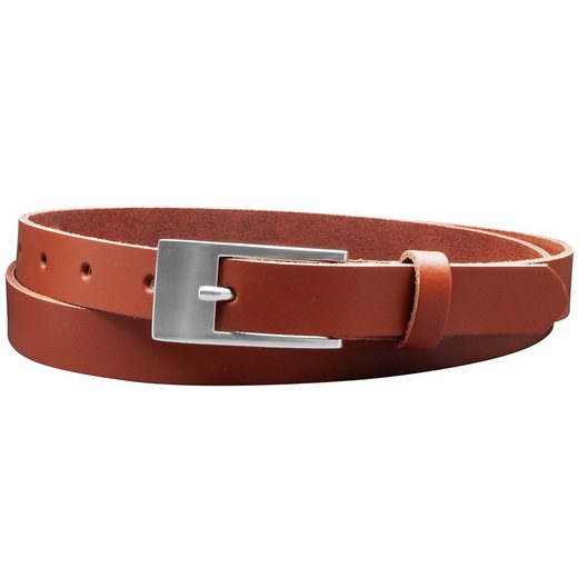 COLOGNEBELT Ledergürtel A4-SL 2 cm breiter Gürtel echt Leder in Cognac mit stilvoller Gürtelschließe, leger und modern mehr Tägliche Deals
