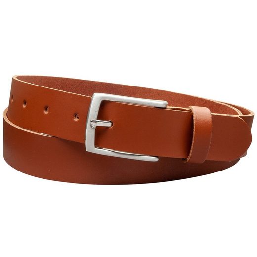 COLOGNEBELT Ledergürtel C11-SL Schlicht dennoch modern mit Dornschließe, MADE IN GERMANY mehr Sonderangebot der Fabrik