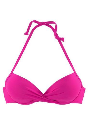 S.OLIVER Push-Up-Bikini-Top Spain in Wickeloptik mehr Black Friday Preise