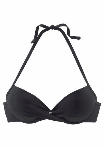 S.OLIVER Push-Up-Bikini-Top Spain in Wickeloptik mehr Black Friday Preise