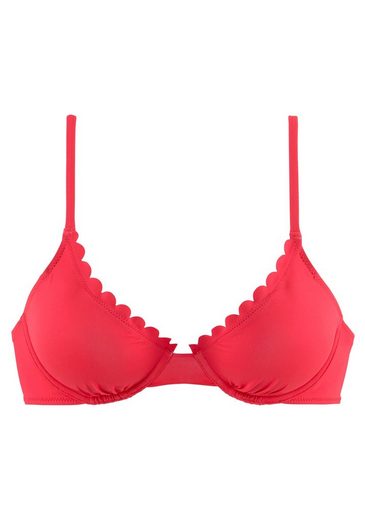 LASCANA Bügel-Bikini-Top Scallop mit Wattierung mehr Limitierter Zeitrabatt