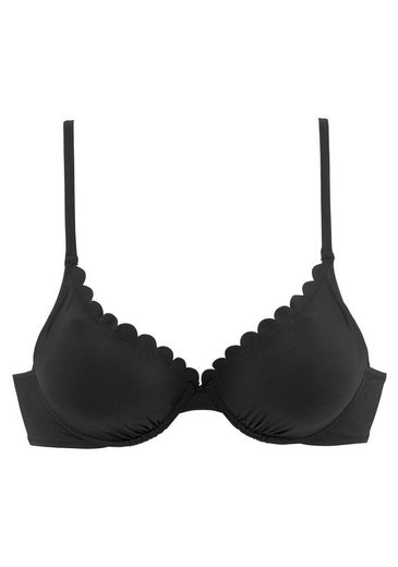 LASCANA Bügel-Bikini-Top Scallop mit Wattierung mehr Limitierter Zeitrabatt
