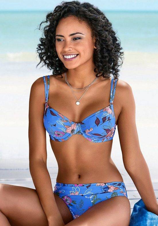 S.OLIVER Bügel-Bikini-Top Maya mit Doppelträgern und floralem Design mehr
