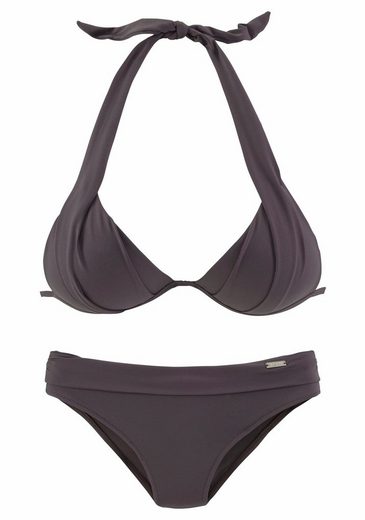 LASCANA Triangel-Bikini im Nacken zu binden, wattierte Cups, mit eingearbeiteten Kissen mehr