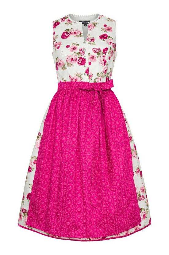RAMONA LIPPERT Dirndl Astrid 2-teilig hochgeschlossen Rosenmotiv Rocklänge 65 cm mehr