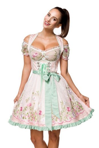DIRNDLINE Dirndl Dirndl Kleid Tracht Wiesn Wasn Oktoberfest Trachtenkleid Outfit 3-tlg mehr Tiefpreis
