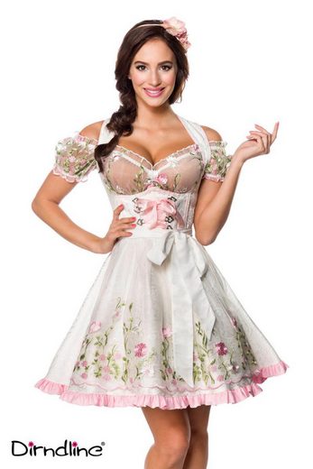 DIRNDLINE Dirndl Dirndl Kleid Tracht Wiesn Wasn Oktoberfest Trachtenkleid Outfit 3-tlg mehr Super Sparpreis