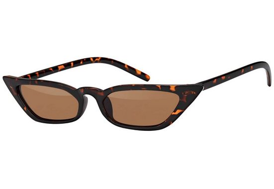 BEZLIT EYEWEAR Retrosonnenbrille Cat Eye Designer Damen Sonnenbrille (1-St) mit schwarz und braunen Linsen mehr