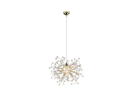 MEINEWUNSCHLEUCHTE LED Pendelleuchte Dimmfunktion, LED wechselbar, warmweiß, ausgefallene Designer Lampen für über-n Esstisch hängend, Gold Ø 52cm mehr Begrenztes Angebot