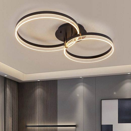 VICBUY Deckenleuchte LED Deckenleuchten, Stufenlos Dimmbare Deckenlampe, φ30+40cm mehr Cyber Monday