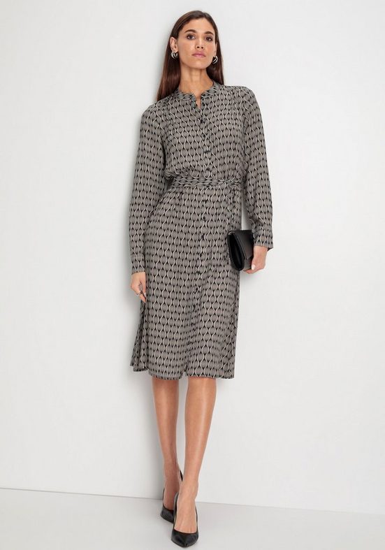 HECHTER PARIS Midikleid mit eleganten Print - NEUE KOLLEKTION mehr Heißer Verkauf