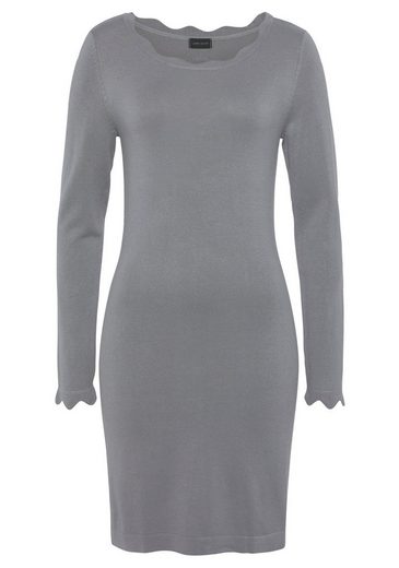 LAURA SCOTT Strickkleid mit femininer Wellenkante - NEUE FARBEN mehr Neueste Stile