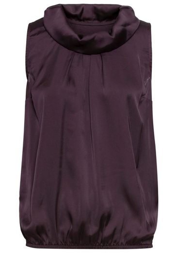 LAURA SCOTT Blusentop aus Satin und Jersey - NEUE FARBEN mehr