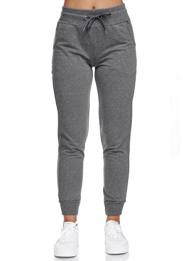 JEEL Sweathose Jogginghose Damen (1-tlg) Baumwolle, Lycra, Slim Fit mehr