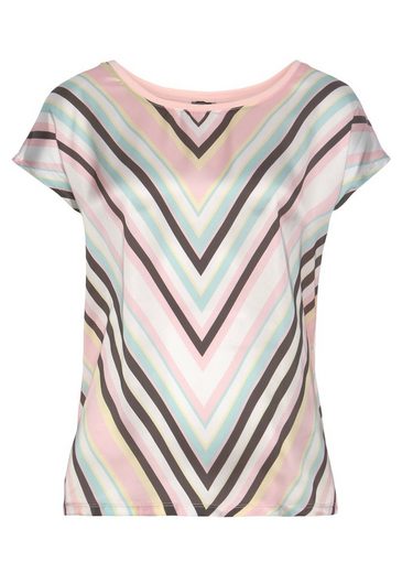 LAURA SCOTT Shirtbluse aus glänzendem Satin mehr Outlet