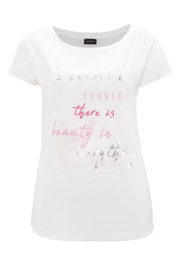 LAURA SCOTT Shirtbluse aus Satin mit dezentem Aufdruck mehr Günstiger Verkauf