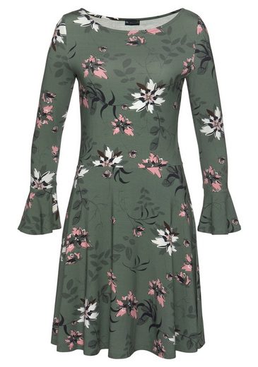 LAURA SCOTT Jerseykleid mit Volant am Ärmel mehr Flash Sale